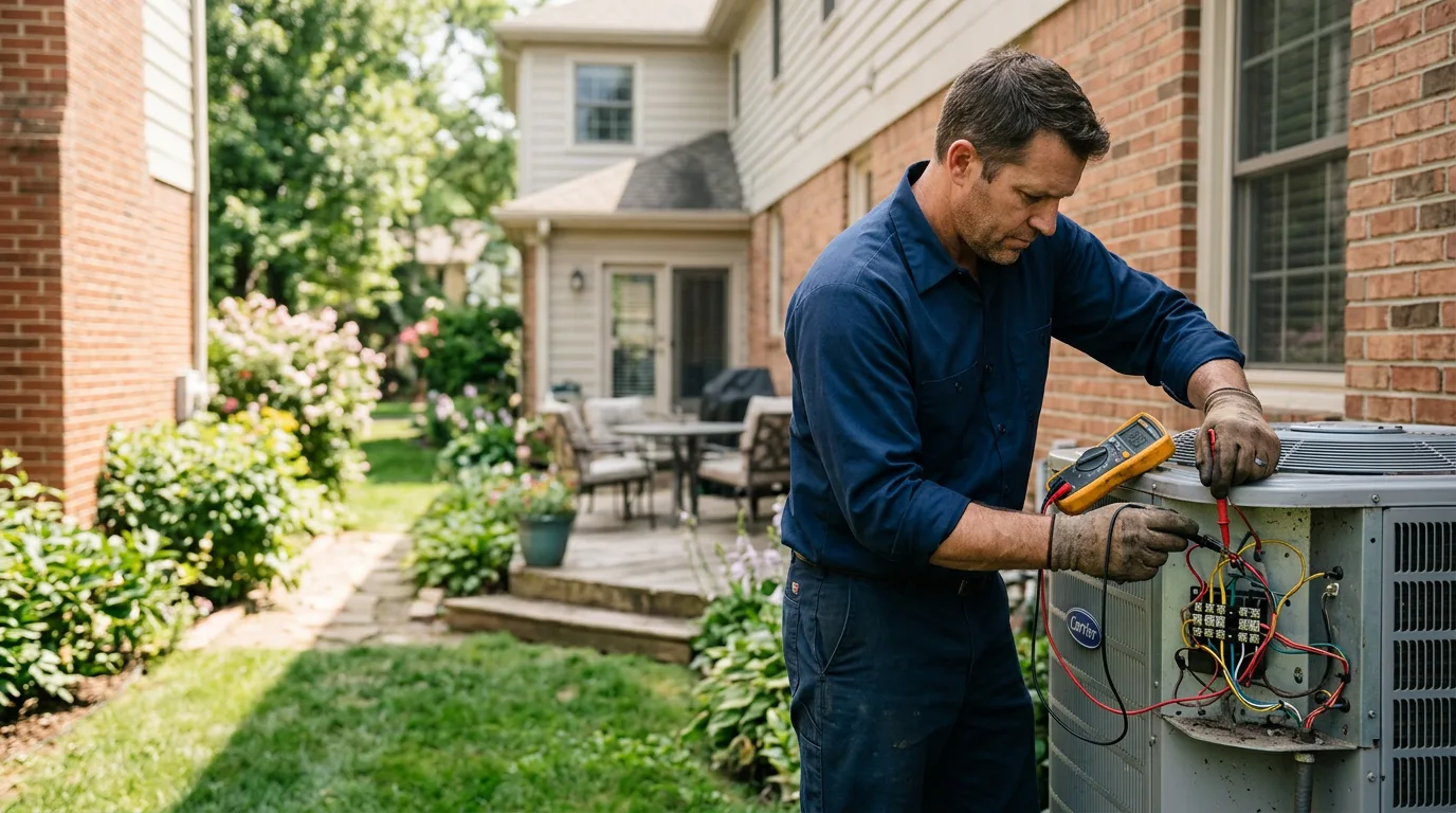 HVAC technician working near Downing, MO